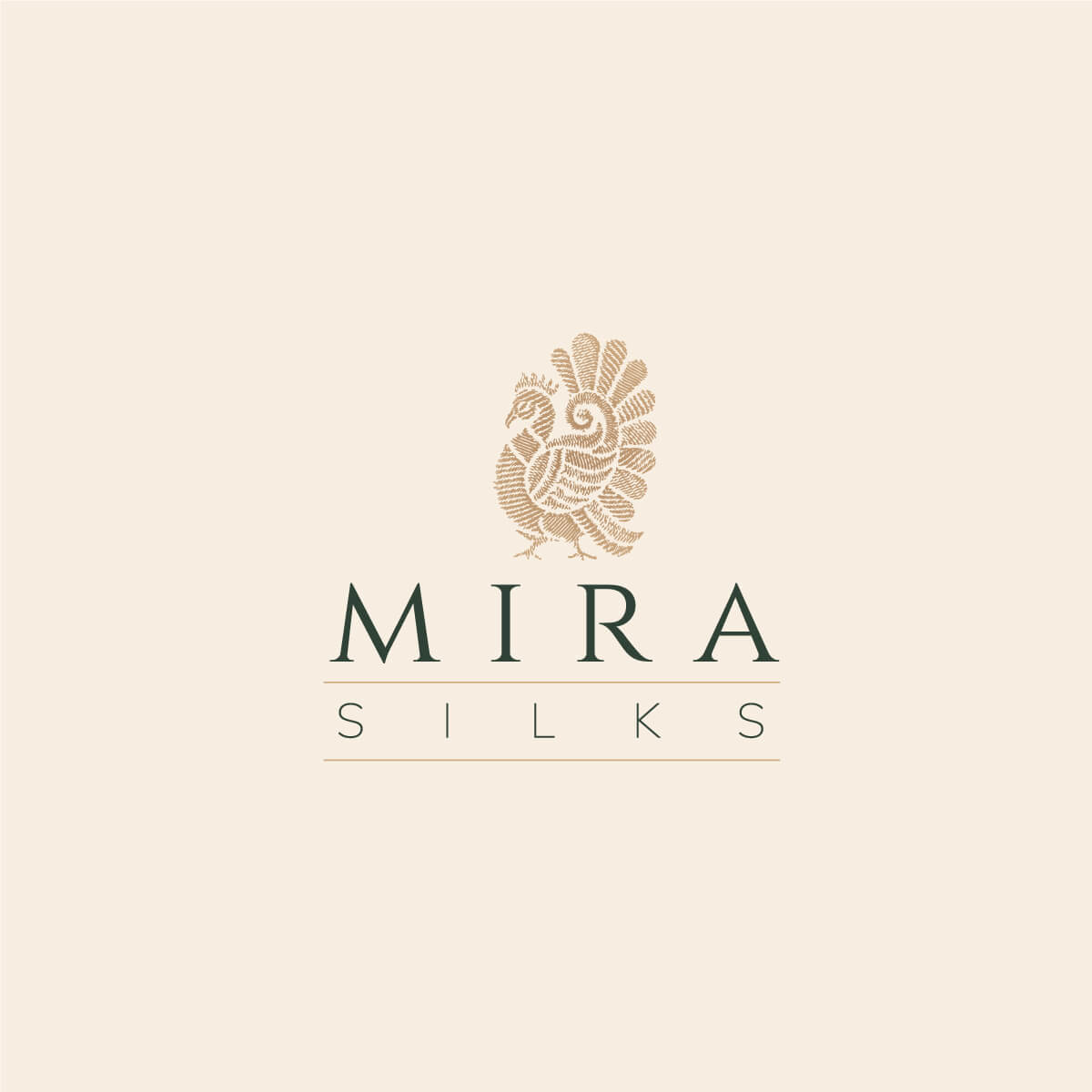 Ember & Ink Logo design options for Mira Silks, a Silk Saree E-Commerce Brand based in Dallas, USA