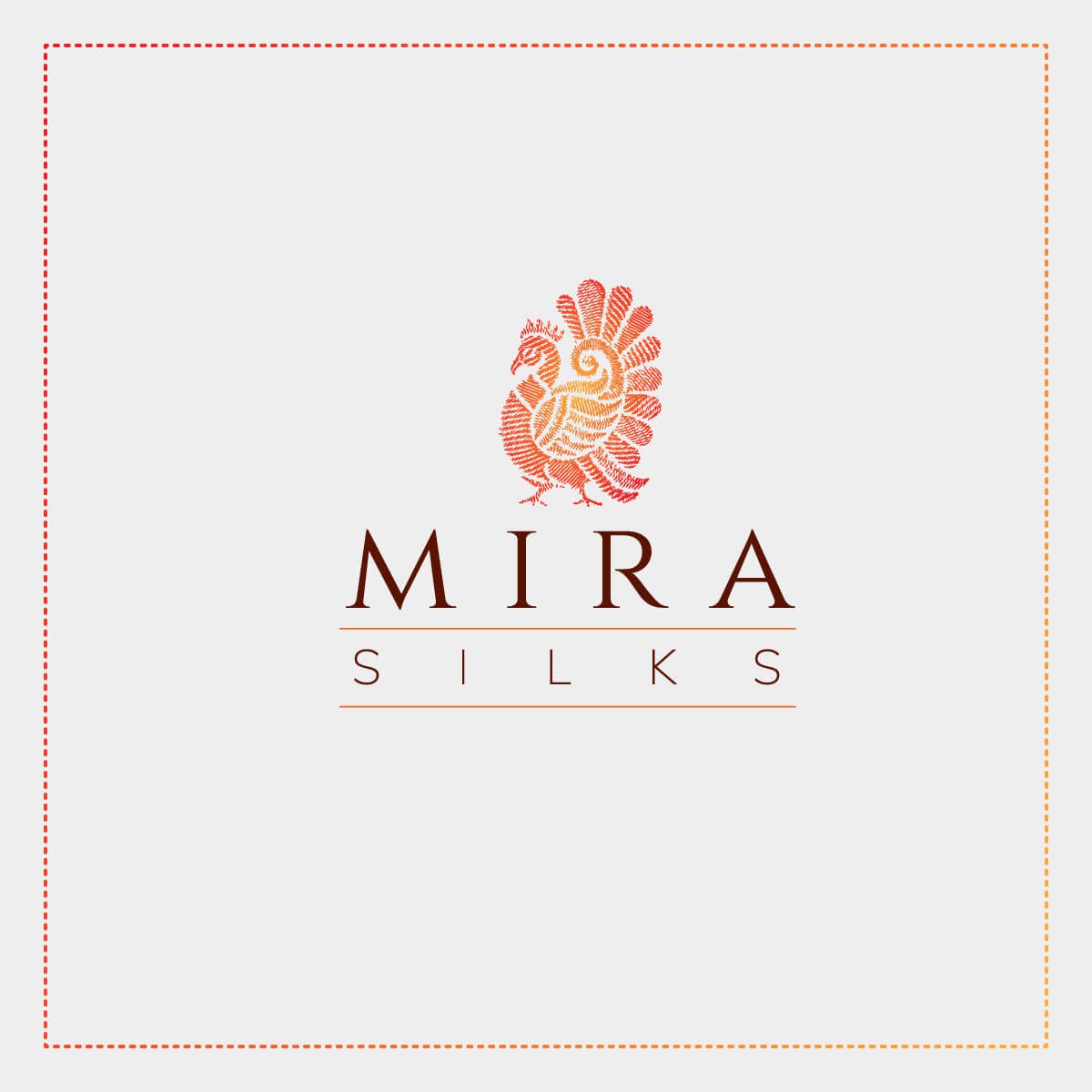 Ember & Ink Logo design options for Mira Silks, a Silk Saree E-Commerce Brand based in Dallas, USA